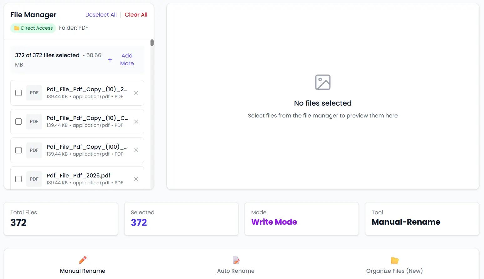 RenameTool – Advanced File Renamer & File Organizer Online